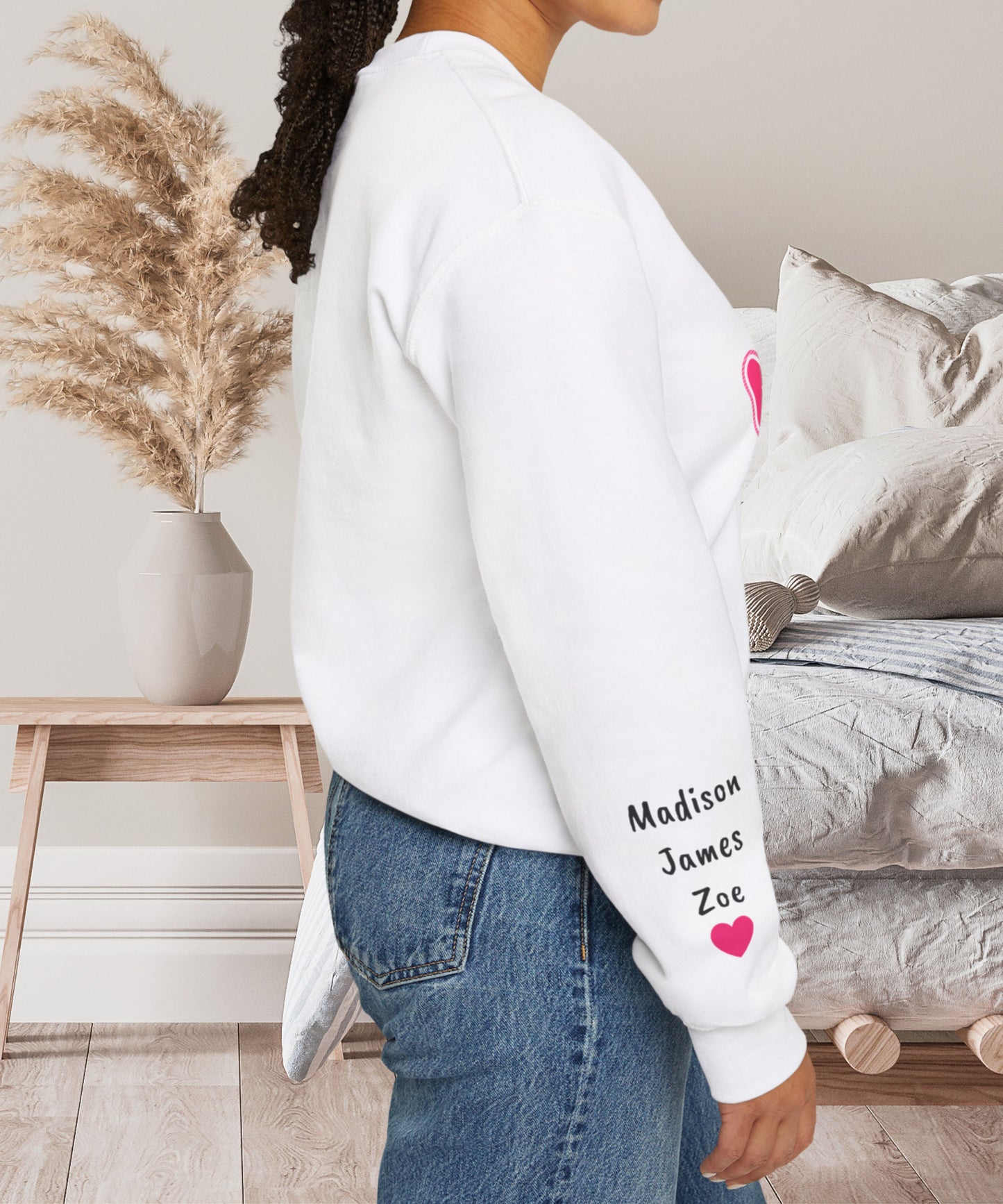 LOVED MAMA Crewneck Valentine's Day Sweatshirt - Perfect Gift for Mother's Day too!