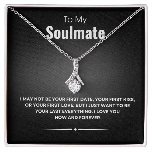 To My Soulmate - I Want To Be Your Everything Necklace | Unique Romantic Message Card | Perfect Christmas Gift | Ladies Jewelry Accessories | NOT SOLD in stores | USA: 2-8 Business Days