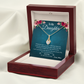 To My Daughter - I Love You | Alluring Beauty Necklace | One-Of-A-Kind Message Card From Mom | NOT SOLD in stores | USA: 2-8 Business Days