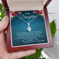 To My Daughter - I Love You | Alluring Beauty Necklace | One-Of-A-Kind Message Card From Mom | NOT SOLD in stores | USA: 2-8 Business Days