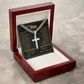 My Man - My Inspiration | Cuban Chain & Cross  | Unique Message Card | Perfect Valentines Gift | Mens Jewelry Accessories | NOT SOLD in stores | USA: 2-8 Business Days