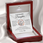To My Beautiful Daughter - In My Heart | Love Knot Necklace | Unique Message Card | Perfect Valentines Gift | Ladies Jewelry Accessories | NOT SOLD in stores | USA: 2-8 Business Days