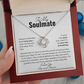 To My Soulmate - Your Last Everything | Love Knot Pendant | Unique Romantic Message Card | Perfect Christmas Gift | Ladies Jewelry Accessories | NOT SOLD in stores | USA: 2-8 Business Days
