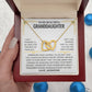 My Beautiful Granddaughter - Be Brave & Be Strong | Interlocking Hearts Necklace | Unique, one-of-a-king gift | NOT SOLD in stores | USA: 2-8 Business Days