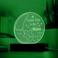 I love You To The Moon And Back | 3D LED Nightlight w/Love Text | Son / Daughter / Love One's Gift | Bedroom Bedside Decoration Atmosphere Night Light
